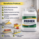 Primer 5l Promotor De Aderência Para Pintura | Argamassa Incolor Brilhante