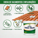 Veda Telha Para Telha De Barro | Cola Anti Vazamento 10kg Cinza