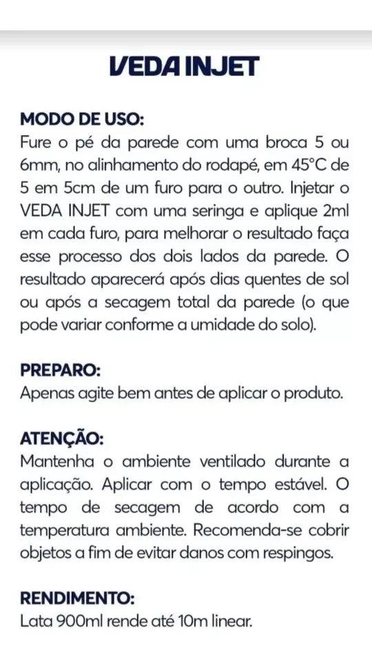 Vbrasil Injetec Impermeabilizante 900ML 100% Original - vBrasil Acabamentos