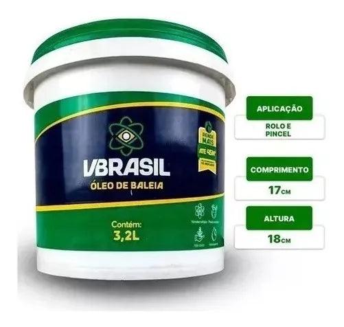 Vbrasil Óleo de Baleia Impermeabilizante De 3,2 Litros 100% Original - vBrasil Acabamentos